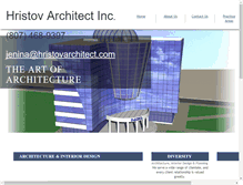 Tablet Screenshot of hristovarchitect.com